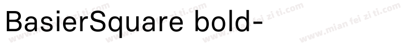 BasierSquare bold字体转换